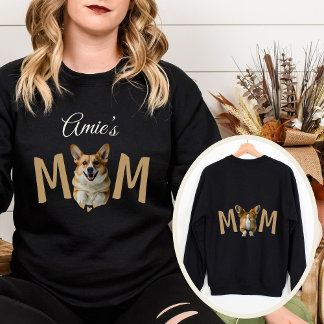 Funny modern cute Pembroke Welsh Corgi dog mama Sweatshirt