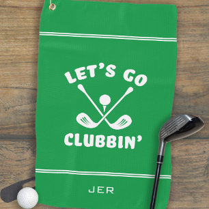 Funny Modern Golf Club Humour Golfer Sports Green Towel