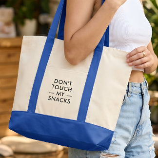 Funny Modern Minimalist Shopping Tote Bag