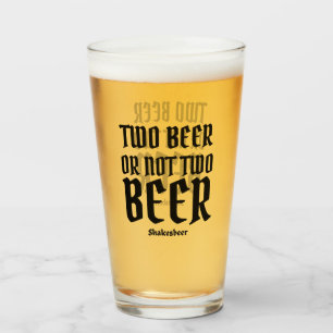 Funny Modern Pint Beer Glass