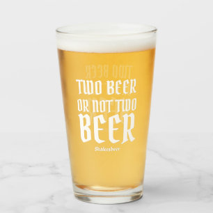 Funny Modern Pint Beer Glass