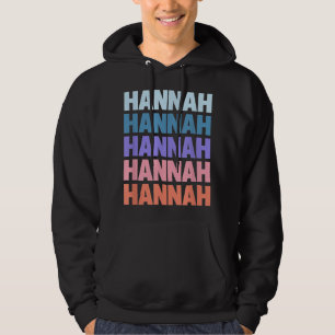 Funny Modern Repetitive Text Design First Name Han Hoodie