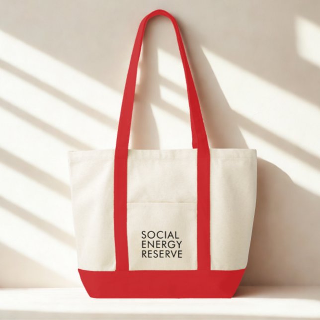 Funny Modern Typography Black Text Tote Bag (Funny modern social quote tote bag)