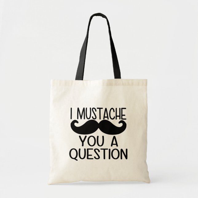 Funny Modern Typography Minimalist Tote Bag (Front)