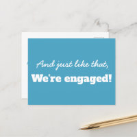 Funny Modern Typography Save the Date Announcement