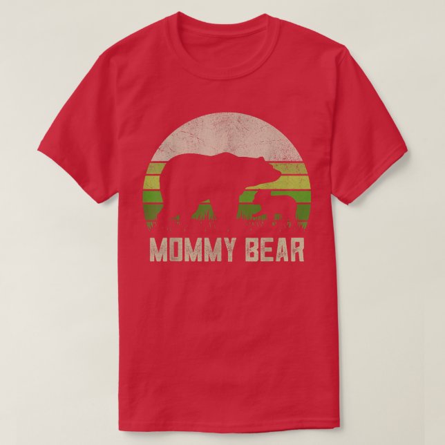 Funny Mom Shirts From Son Daughter, Cub Mommy Bear (Design Front)