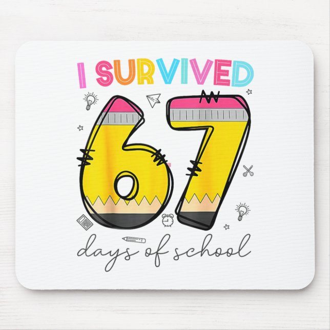 Funny Mom Teacher School  Mouse Mat (Front)