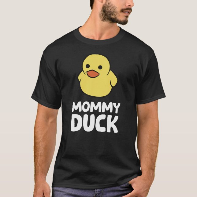 Funny Mommy Duck Rubber Duck T-Shirt (Front)