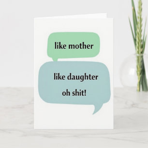 Funny Moms Day Thought Card