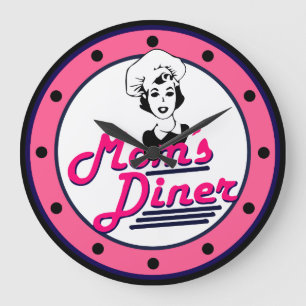 Funny Moms Kitchen Wall Large Clock