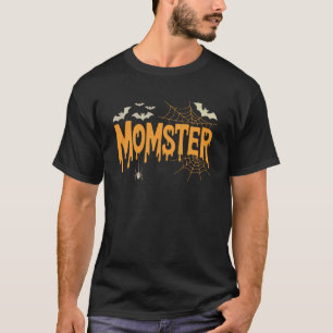 Funny Momster Halloween Mum Costume Bat Vampire Mo T-Shirt