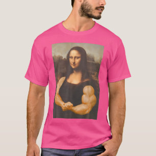 Funny Mona Lisa Bodybuilding T-Shirt