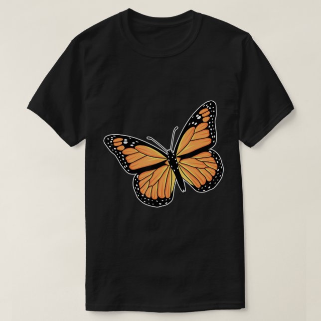 Funny Monarch Butterfly Art Men Women Entomology B T-Shirt (Design Front)