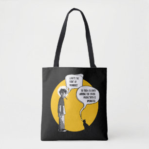 Funny Monday Cat Office Humour Sarcasm Tote Bag