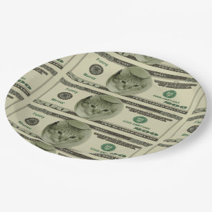 Funny Money Paper Plate