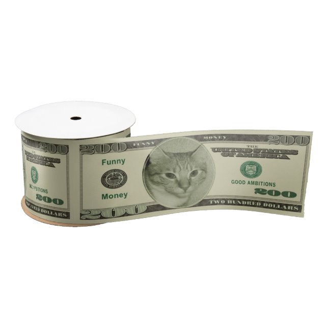 Funny Money Satin Ribbon (Spool)
