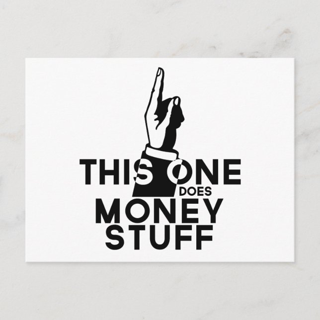 Funny Money - Vintage This One Does Money Postcard (Front)