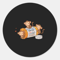 Funny Monkey Anti Depressant Zoo Boys Girls Kids P