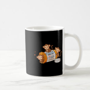 Funny Monkey Anti Depressant Zoo Boys Girls Kids P Coffee Mug