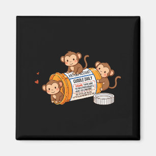 Funny Monkey Anti Depressant Zoo Boys Girls Kids P Magnet
