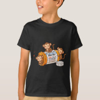 Funny Monkey Anti Depressant Zoo Boys Girls Kids P