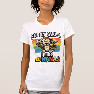 Funny Monkey Banana Vintage Engraving Shirt Design