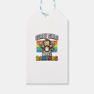 Funny Monkey Banana Vintage Engraving Shirt Design Gift Tags