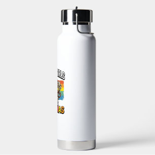 Funny Monkey Banana Vintage Engraving Shirt Design Water Bottle