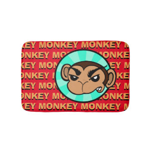 FUNNY MONKEY BATH MAT