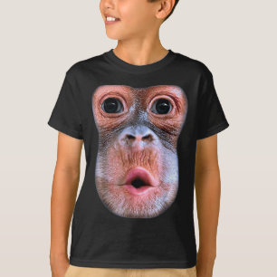 Funny Monkey Blowing Stomach Face, Monkey Blow Sto T-Shirt
