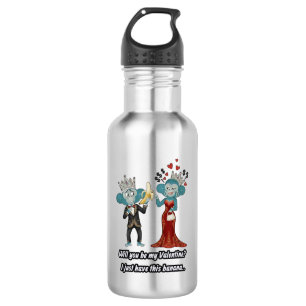 Funny monkey couple valentine's day T-Shirt 532 Ml Water Bottle