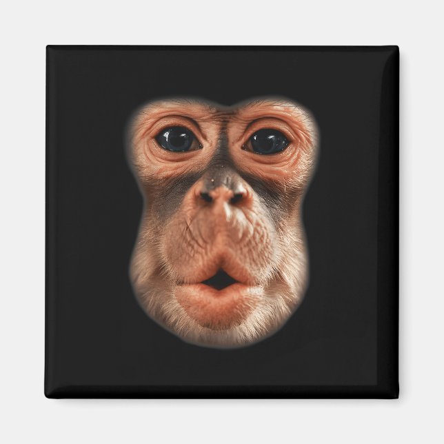 Funny Monkey Face Breath Men Boy Kid Halloween Cos Magnet (Front)