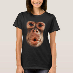 Funny Monkey Face Breath Men Boy Kid Halloween Cos T-Shirt