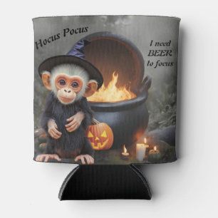 Funny Monkey Halloween Beer Customise  Can Cooler