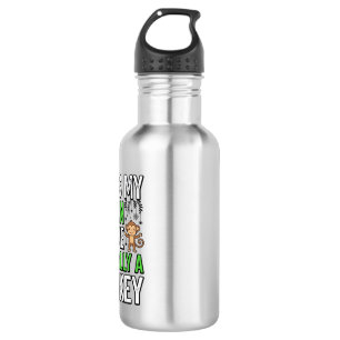 Funny Monkey Human Costume Halloween Shirt Design_ 532 Ml Water Bottle