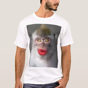 funny monkey lips T-Shirt