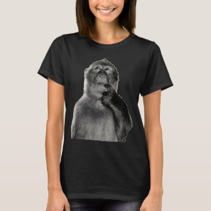 Funny Monkey Meme With Retro Odore Humor Art Style T-Shirt