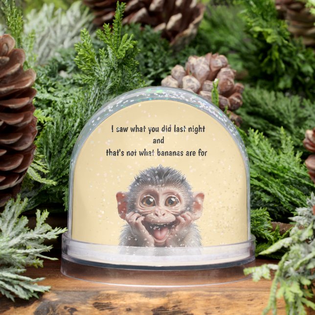 Funny Monkey  Snowglobe (Winter)