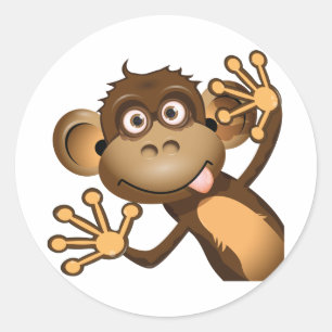 Funny Monkey Stickers