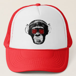 Funny monkey trucker hat