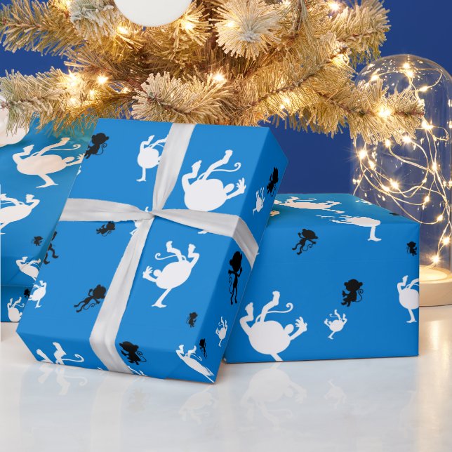 Funny Monkey Wrapping Paper (Holidays)
