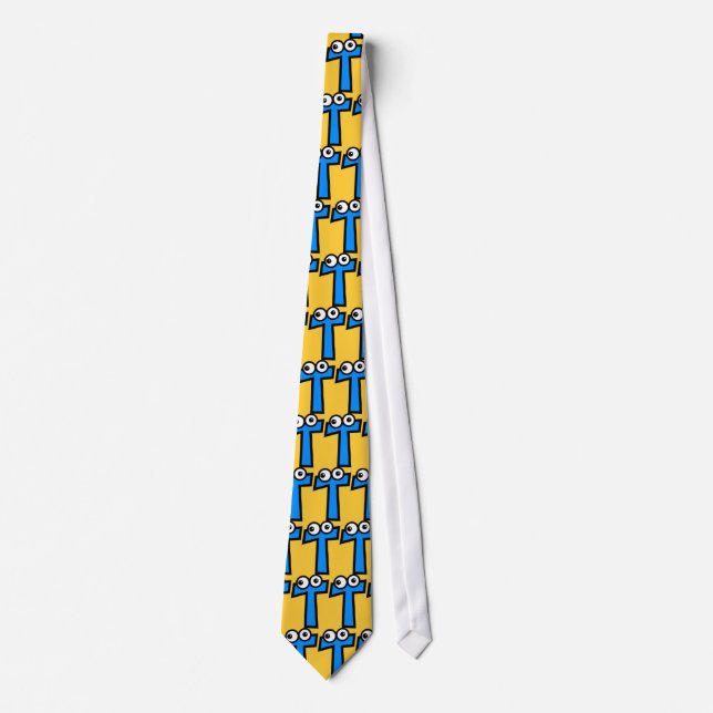 Funny Monogram Letter T Tie (Front)