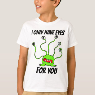 FUNNY MONSTER ALIEN BOYS  T-SHIRTS 'EYES 4 YOU"