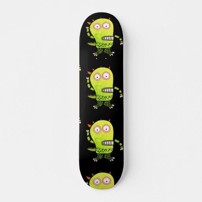 FUNNY MONSTER ALIEN Skateboards (Front)