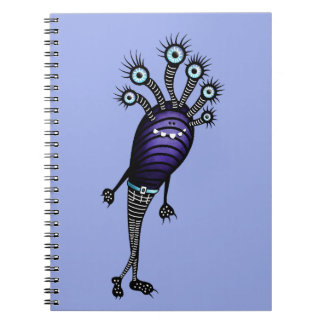 Funny Monster Cartoon Character Dressed Up Notebook