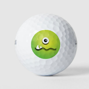 Funny Monster Eye Emoji Golf Balls