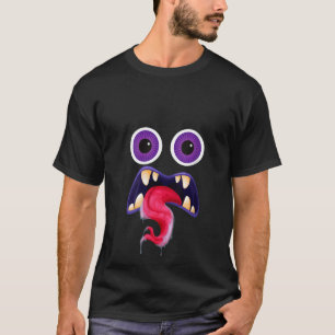 Funny Monster Face Men's Women's Costume Halloween T-Shirt