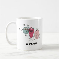 Funny Monster Friends Cute Colourful Personalised