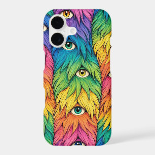 Funny Monster Furry Rainbow Creatures Phone Case