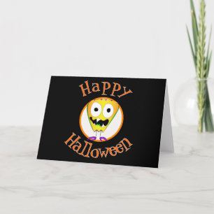 Funny, Monster, Halloween Card